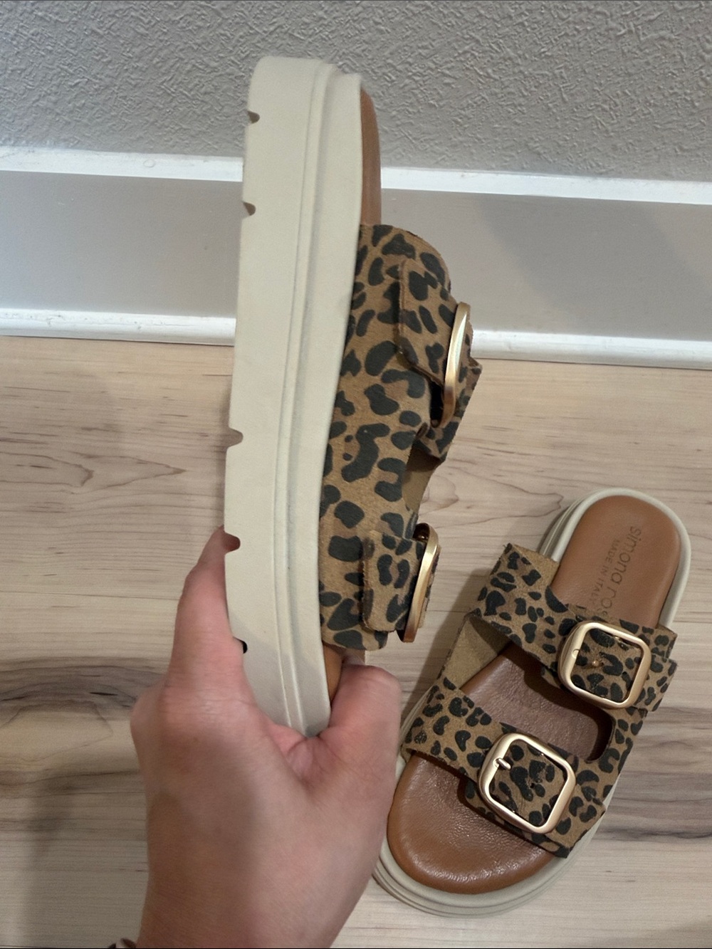 Leopard Print Platform Sandals - Picture 8 of 9